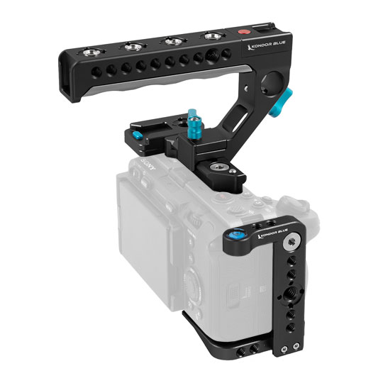 Kondor Blue FX3 Cage with Top Handle (Raven Black)