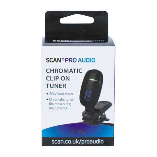 Scan Pro Audio FT-16 Chromatic Clip on Guitar Tuner : image 3