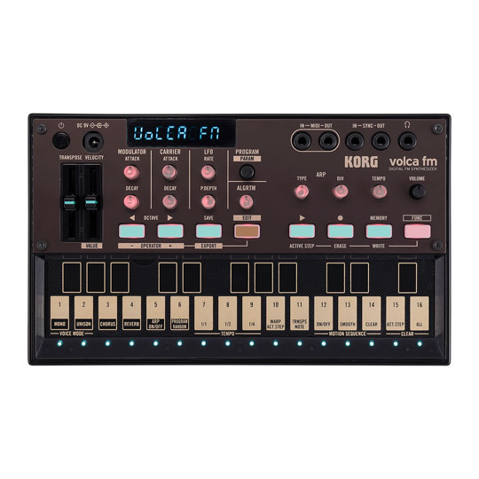 Korg - Volca FM 6-voice polyphony, 16-step loop sequencer, arpeggiator