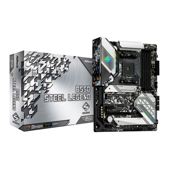 Refurbished - ASRock B550 Steel Legend ATX Open Box Motherboard