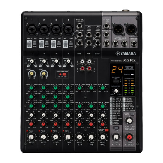 Yamaha - MG10X CV - 10-Channel Mixing Console With SPX