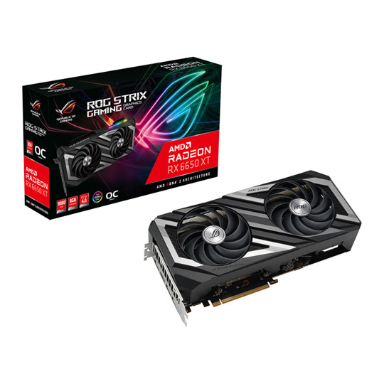 ASUS AMD Radeon RX 6650 XT ROG Strix OC 8GB Graphics Card LN126259