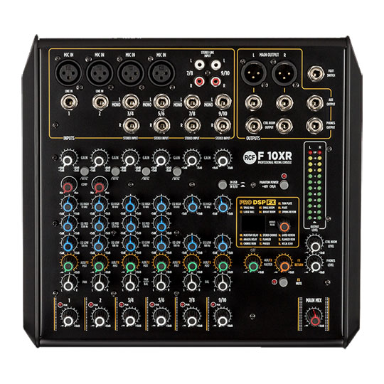 RCF - F 10XR 10-Channel Mixing Console with Multi-FX & Recording : image 3