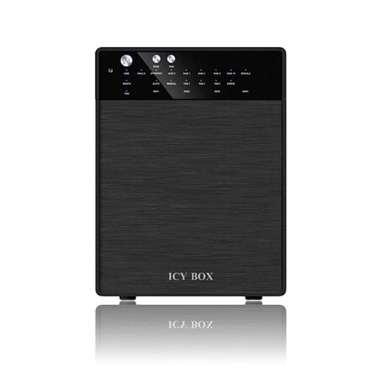 External 4 Bay RAID System for 3.5" SATA HDD USB 3.0 from Icy Box IB-RD3640SU3