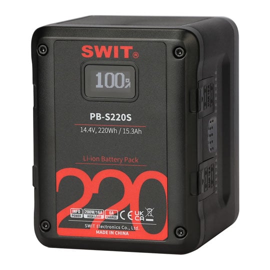 SWIT PB-S220S Multi-Socket Square V-Mount Battery
