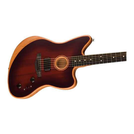 Fender - American Acoustasonic Jazzmaster All-Mahogany, Bourbon Burst