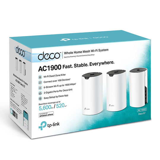 tp-link Dual-Band Deco S7 AC1900 Whole Home Mesh Wi-Fi System (3 Pack) : image 3