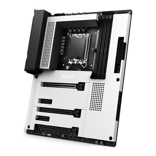 NZXT N7 Intel Z690 White DDR4 ATX Motherboard : image 1