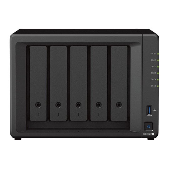 Synology Diskstation DS1522+ 5 Bay Desktop NAS 2.5"/3.5" SSD/HDD
