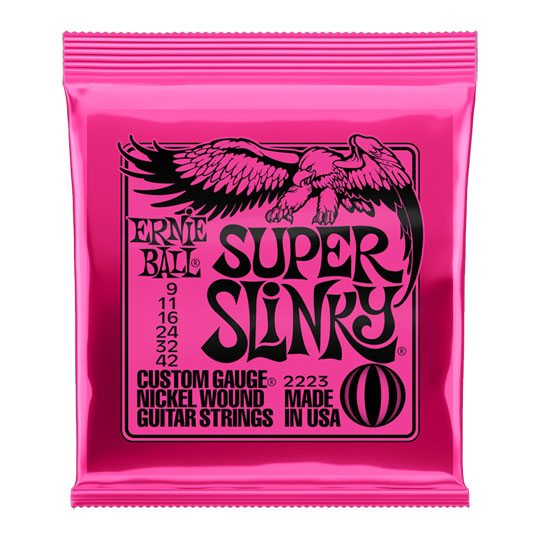 Ernie Ball Super Slinky 9-42 Gauge Electric Guitar Strings