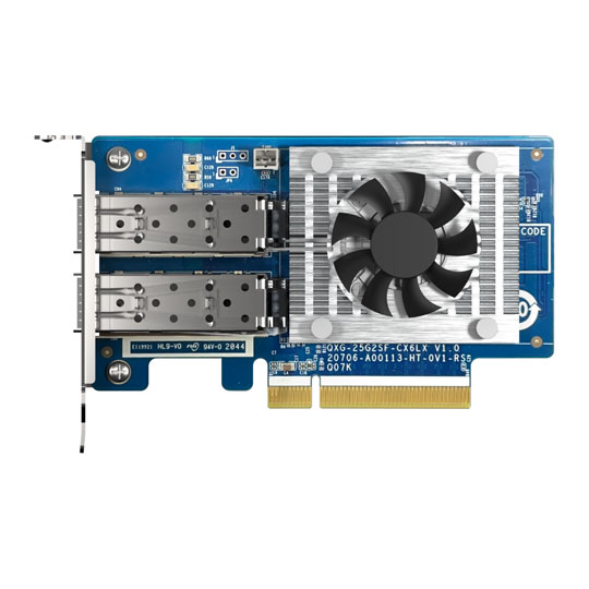 QNAP QXG-25G2SF-CX6 Dual-Port 25GbE SFP28 Network Expansion Card