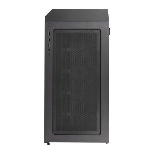 Silverstone seta h1 zgornji pogled z i/o priključki in prezračevanjem
