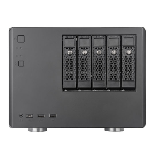 SilverStone SST-CS351B Micro-ATX Case with 5-bay SATA/SAS Hot-Swappable NAS Chasis