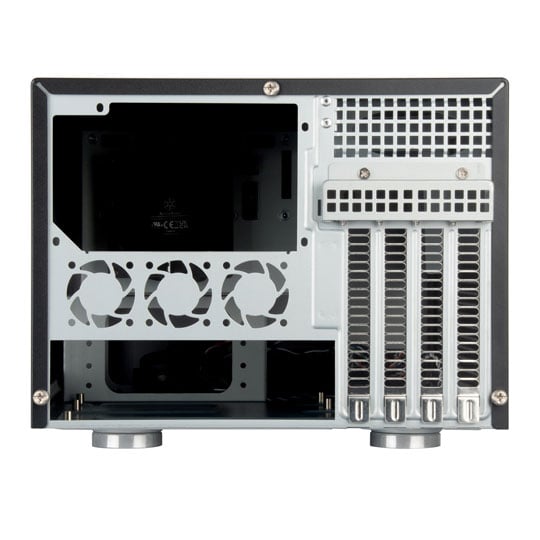 SilverStone SST-CS351B Micro-ATX Case with 5-bay SATA/SAS Hot-Swappable NAS Chasis : image 4