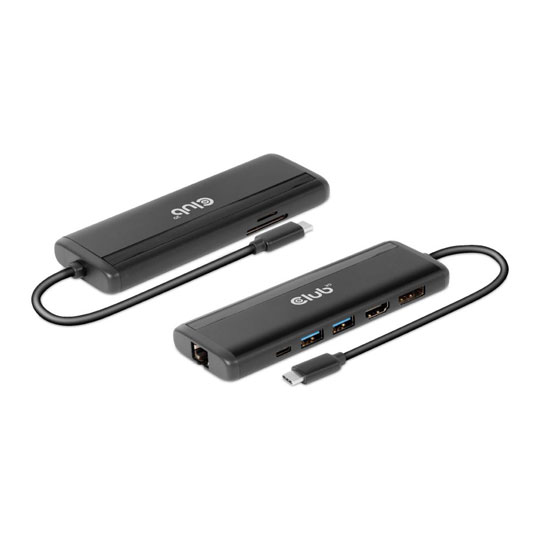 CLUB3D CSV-1597 USB Type C 8-in-1 MST Travel Docking Station