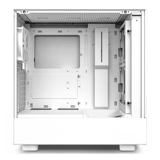 NZXT H5 Flow White Mid Tower Tempered Glass PC Gaming Case
