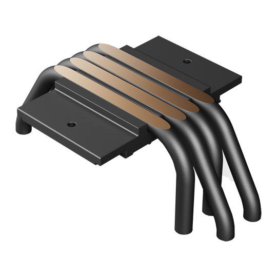 NZXT T120 Intel/AMD CPU Copper Heat Pipe Aluminum Cooler with 120mm Fan Intel/AMD : image 4