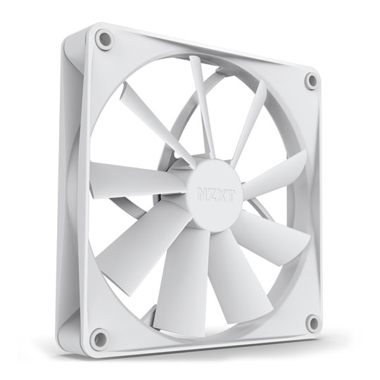 NZXT F140Q RF-Q14SF-W1 Quiet Airflow PWM Fan White : image 1