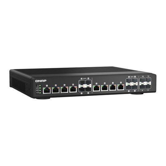 QNAP 12 Port 10GbE Layer 2 Web Managed Desktop Switch : image 2