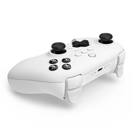 8BitDo Ultimate Wireless Bluetooth Controller with Charging Dock for Nintendo Switch and PC - White