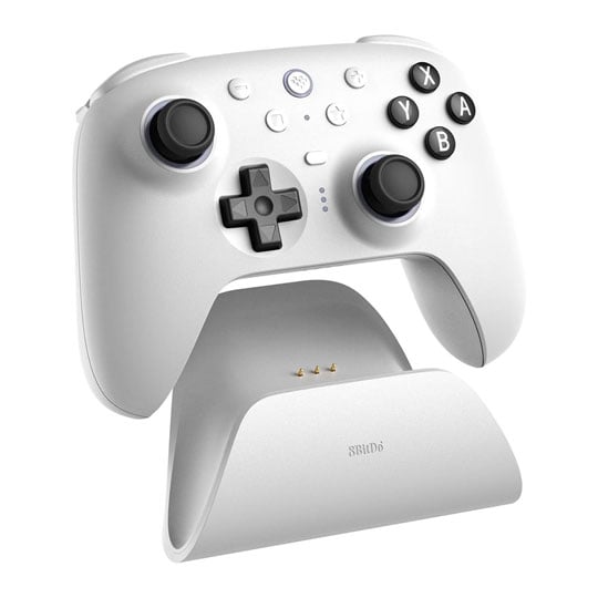 8BitDo Ultimate 2 Wireless White Bluetooth Controller with Charging Dock for Nintendo Switch : image 3