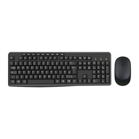 Xclio WS-770 SoHo Wireless Keyboard and Mouse 2.4GHz Bundle Black