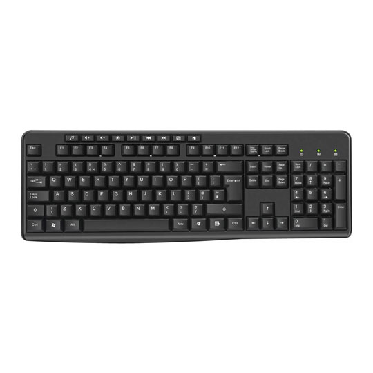 Xclio WS-770 SoHo Wireless Keyboard and Mouse 2.4GHz Bundle Black