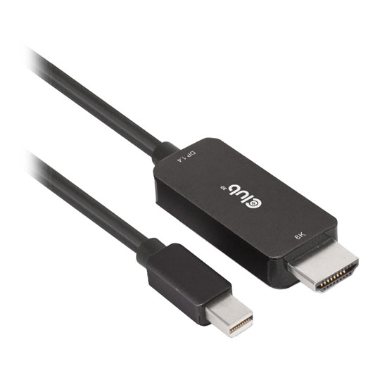 Club3D 1.8M MiniDisplayPort 1.4 to HDMI 4K120Hz or 8K60Hz HDR10+ Cable : image 2