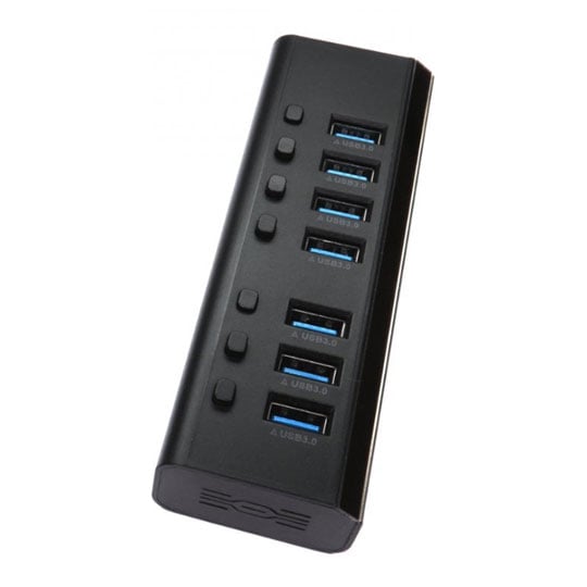 Xclio 7 Port USB 3.0 Hub ABS Shell with Power Supply