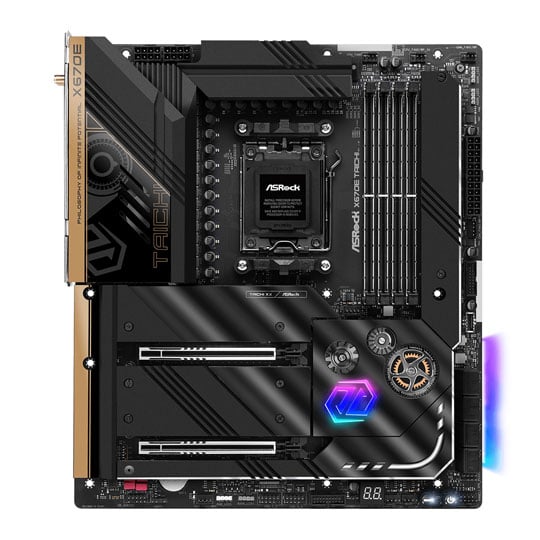 ASRock AMD Ryzen X670E Taichi AM5 PCIe 5.0 E-ATX Motherboard : image 2