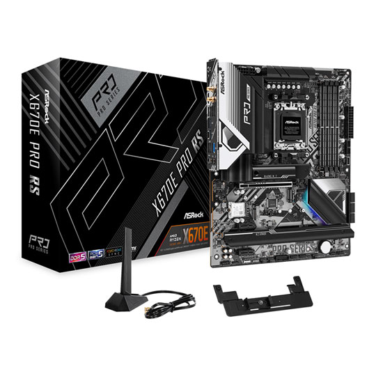 ASRock AMD Ryzen X670E Pro RS AM5 PCIe 5.0 ATX Motherboard : image 1