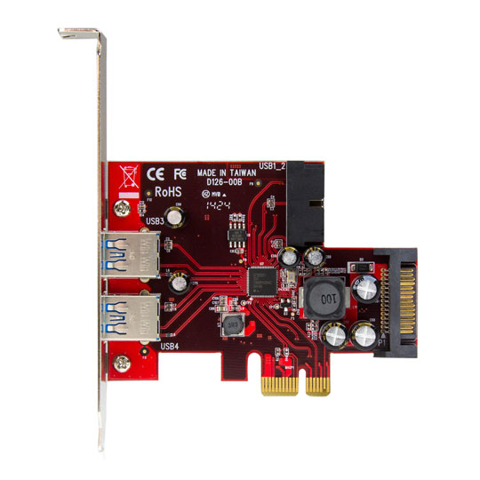 Startech.com PEXUSB3S2EI 4 Port PCI Express USB 3.0 Card