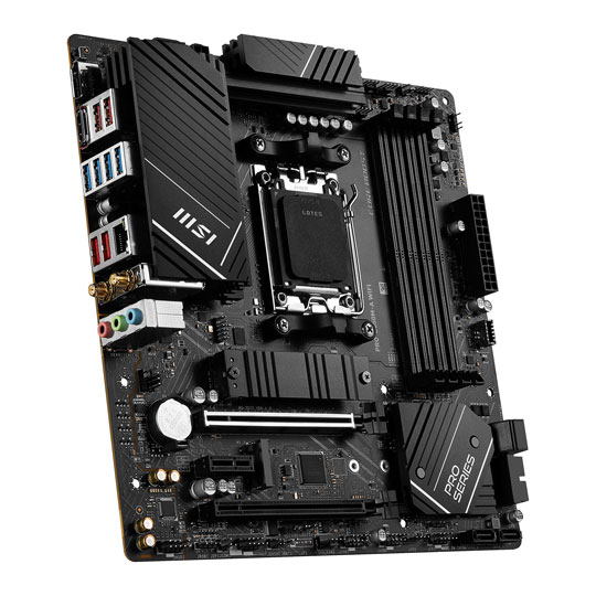 MSI AMD Ryzen PRO B650M-A WIFI6E AM5 PCIe 4.0 DDR5 MicroATX Motherboard : image 3