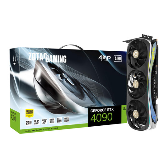 Zotac NVIDIA GeForce RTX 4090 24GB AMP Extreme AIRO Ada Lovelace Graphics Card : image 1