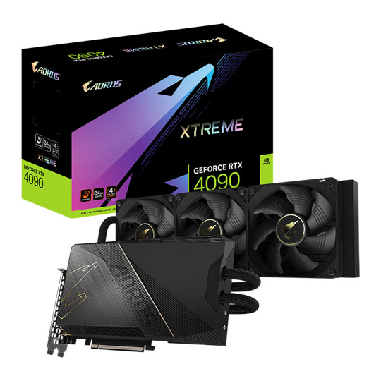 Gigabyte AORUS NVIDIA GeForce RTX 4090 24GB XTREME WATERFORCE Ada Lovelace Graphics Card : image 1