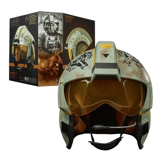 Star Wars The Black Series Wedge Antilles Battle Simulation Helmet Premium Electronic Roleplay Coleccionable a escala completa Luces y sonidos