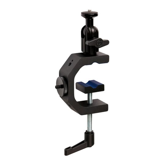 Elgato Heavy Clamp – Professional Mount with Ball Head and 4 X 1/4“ Holes, for Cameras, Lights,  Fla