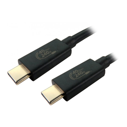 Fasgear Cavo USB 4 Da 1,5 M – 240W, 40 Gbps, 8K @60Hz – Angolo Retto USB C A USB C – Per MacBook, IPad, IPhone 15 E SSD