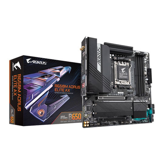 Gigabyte AMD B650M AORUS ELITE AX microATX Motherboard : image 1