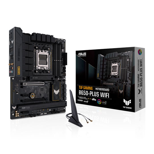 ASUS TUF GAMING B650-PLUS WIFI AMD AM5 DDR5 PCIe 4.0 ATX Motherboard