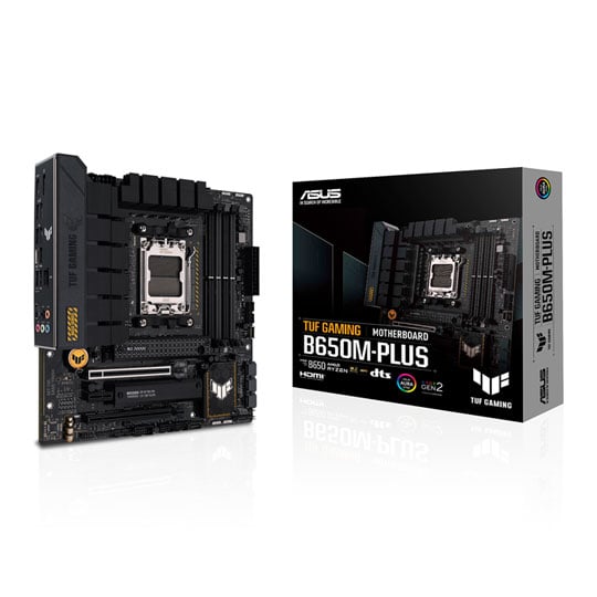 ASUS TUF GAMING B650M-PLUS DDR5 PCIe 4.0 MicroATX Motherboard