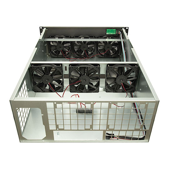 IPC Server 4W2 4U Server AI/Mining Case upto 8 GPU w/o PSU