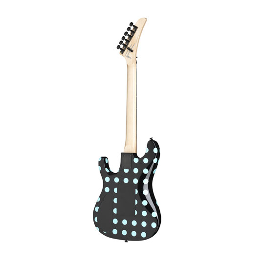 Kramer Nightswan Electric Guitar - Black with Blue Polkadots : image 2