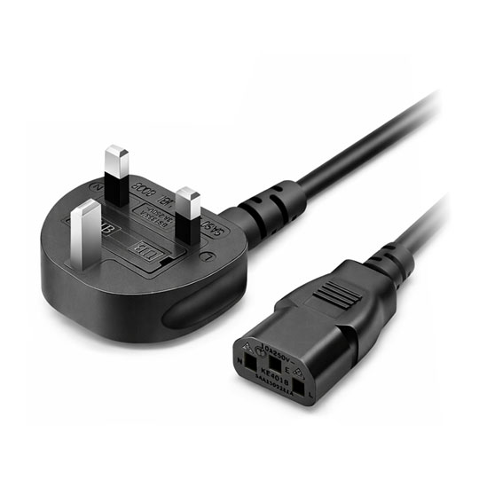 Thermaltake 1.8m Kettle Lead IEC C13 UK Power Cable Thermaltake 1.8m Kettle Lead IEC C13 UK Power Cable