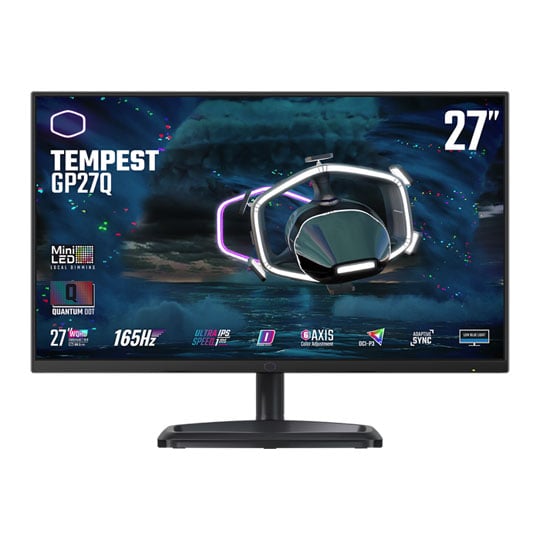 Cooler Master Tempest GP27Q 27" Quad HD IPS 165Hz Mini-LED HDR Gaming Monitor