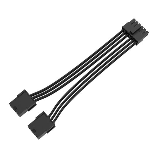 Akasa AK-CBPW27-30BK PCIe 12-Pin to Dual 8-Pin Adapter Cable, 30cm length