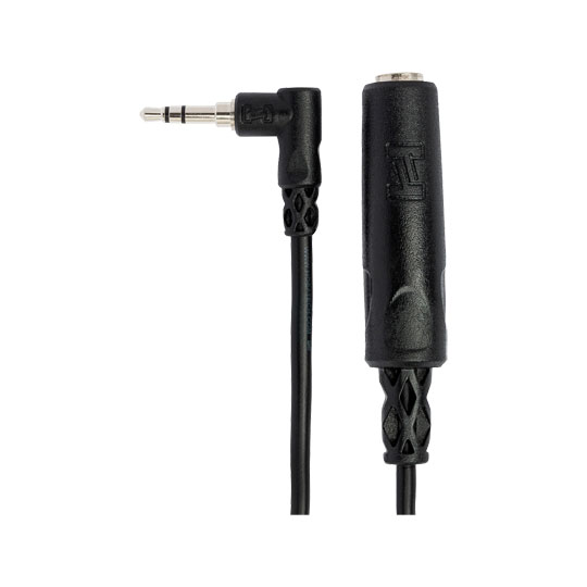 Hosa - 1/4 in TRS to Right-Angle 3.5mm TRS Headphone Adapter