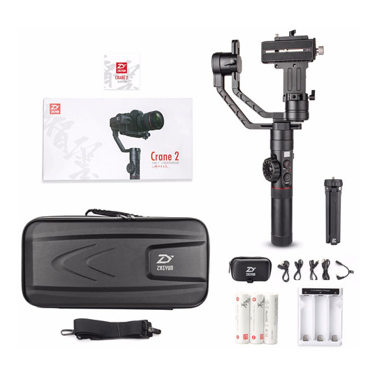 (Open Box) Zhiyun Crane 2 Handheld 3 Axis Gimbal Stabilizer for DSLR and Mirrorless Cameras : image 4