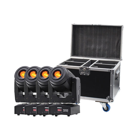 Equinox Fusion 100 Spot MKII (x4) and Flight Case