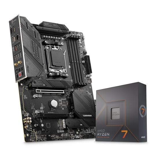 MSI MAG B650 TOMAHAWK WIFI + AMD Ryzen 7 7700X CPU Bundle LN130452